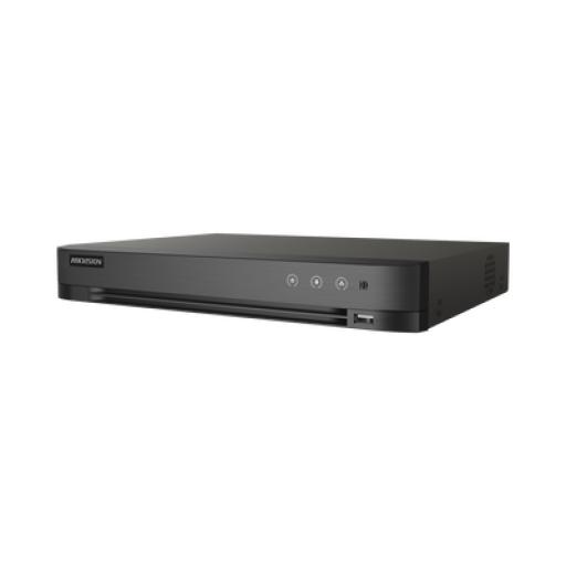 [HIKVISIONDIGITALTECHNOLOGY_IDS-7208HUHI-M1/S(C)] Hikvision Digital Technology DVR 8 Canales TurboHD + 8 Canales IP / 8 Megapixel (4K) / Acusense (Evita Falsas Alarmas) / Audio por Coaxitron / 1 Bahía de Disco Duro / H.265+ 