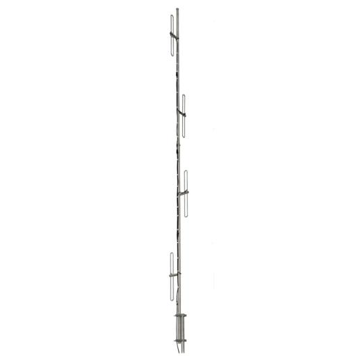 [NETPOINT_NPRF224] NetPoint Antena base de 4 dipolos. Rango de frecuencia de 144 - 174 MHz y ganancia de 6/9 dBi omnidireccional/direccional. 