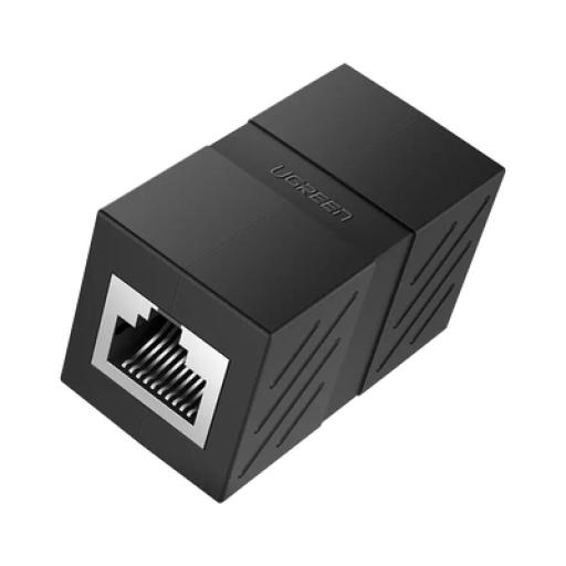 [UGREEN_20390] Ugreen Acoplador (Extensor de Cable Ethernet RJ45 a RJ45) / 1000Mbps / Compatibilidad con Cat7 Cat6A Cat6 Cat5e / Compatible con POE / Ignífugo / ABS