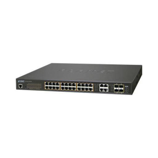 [PLANET_GS-4210-24UP4C] Planet Switch Administrable L2, 24 puertos 10/100/1000T c/Ultra PoE + 4 puertos combo Gigabit TP/SFP, (600W)