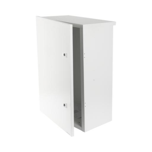[EPCOM_EI-PCB-04-07-03-W3S] Epcom Gabinete para instalación de 2 Baterías PL110D12, Fabricado en Lámina Galvanizada, Accesorios para piso o poste (No incluidos)
