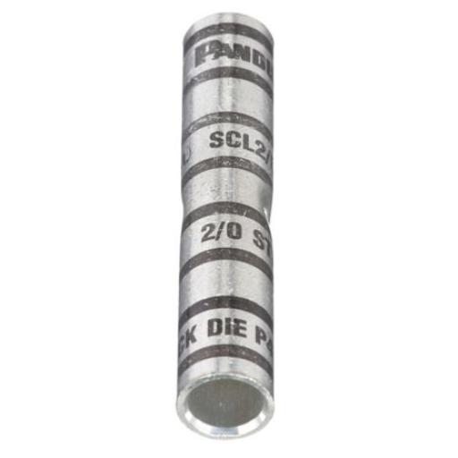 [PANDUIT_SCL2/0-X] Panduit Empalme de Compresión a tope  de Cobre tipo barril largo. Para cable 2/0 AWG, Paquete de 10 Piezas