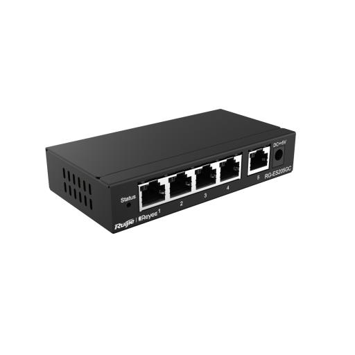 [RUIJIE_RG-ES205GC] RUIJIE Switch Administrable con 5 puertos Gigabit, gestión gratuita desde la nube