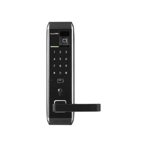 [SYSCOM_PRO-LOCK-FP] Syscom Cerradura inteligente con teclado Touch Screen, Apertura con huella digital/Tarjeta Mifare/Contraseña