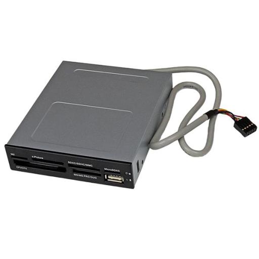 [STARTECH.COM_35FCREADBK3] StarTech.com ADAPTADOR BAHIA FRONTAL 3.5IN LECTOR TARJETAS MEMORIA SD CF