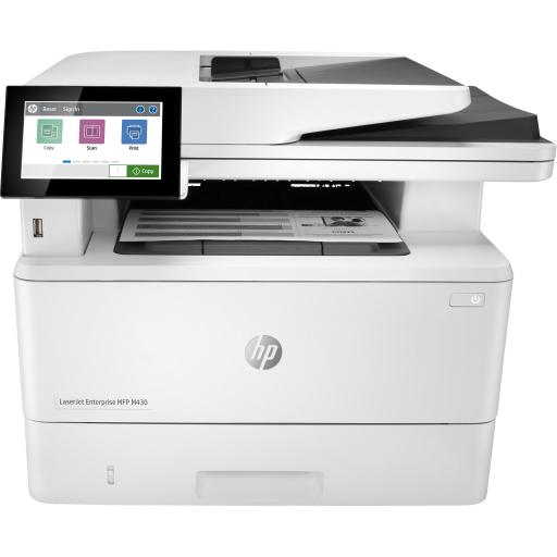 [HP_3PZ55A] HP LaserJet Enterprise Impresora multifunción M430f, Blanco y negro, Impresora para Negocios, Impresión, copia, escaneado, fax, AAD de 50 hojas; Impresión a doble cara; Escaneado a doble cara; Impresión desde USB frontal; Tamaño compacto; Consumo eficiente de energía; Seguridad sólida