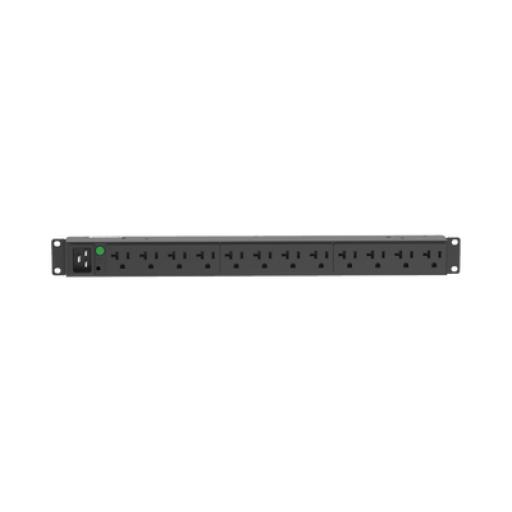 [PANDUIT_P12B30M] Panduit PDU Básico para Distribución de Energía, Enchufe de Entrada NEMA L5-20P, Con 12 Contactos NEMA 5-20R, Instalación Horizontal de 19in, 1UR, 20 Amp, 120 Vca