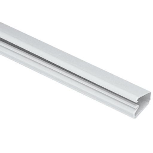 [PANDUIT_LD3WH6-A] Panduit Canaleta LD3 de PVC rígido, con cinta adhesiva para instalación sin herramientas, 19.6 x 12 x 1828.8 mm, Color Blanco