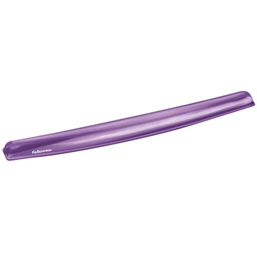 [FELLOWES_91437] Fellowes Reposa Muñecas Fellowes Crystal de Gel Color Violeta