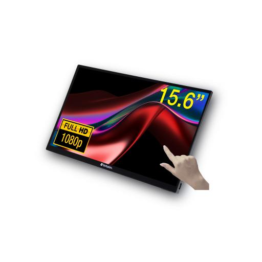 [VERBATIM_49592] Verbatim Monitor Verbatim Portátil 15.6" Full HD Touch Resolución 1920x1080 Color Negro