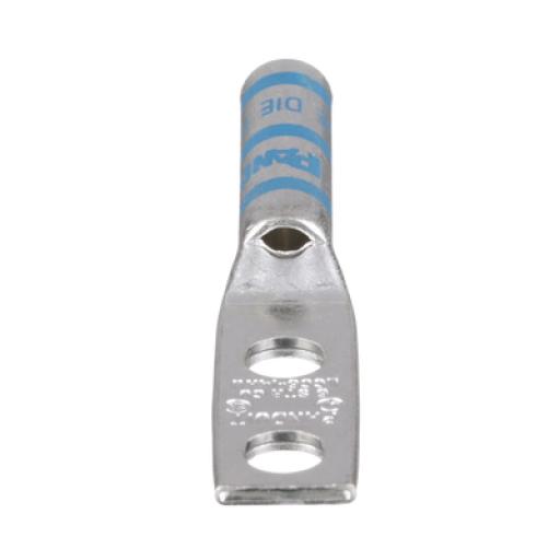 [PANDUIT_LCC6-14AW-L] Panduit Terminal Doble Ojillo para Cable 6 AWG, Orificio 1/4, Distancia de 16mm entre orificios. Paquete de 50 Piezas