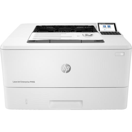 [HP_3PZ15A] HP LaserJet Enterprise M406dn, Blanco y negro, Impresora para Negocios, Impresión, Tamaño compacto; Seguridad sólida; Impresión a doble cara; Consumo eficiente de energía; Impresión USB frontal
