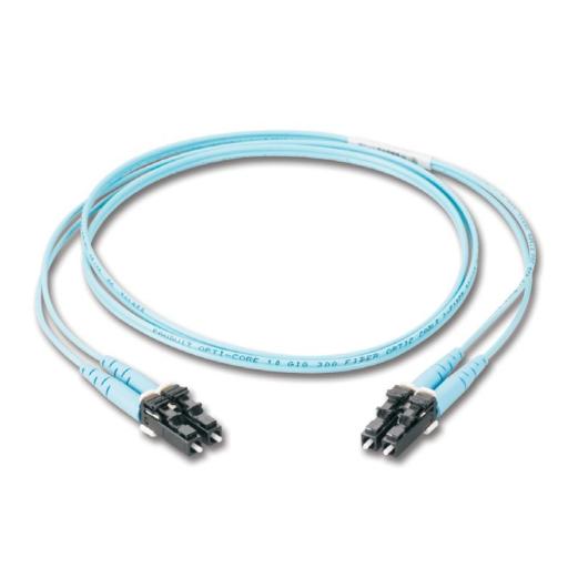 [PANDUIT_FX2ELLNSNSNM002] Panduit Jumper de Fibra Optica Multimodo 50/125 OM3, LC-SC Duplex, LSZH (Cero Halógenos), Color Aqua, 2 Metros