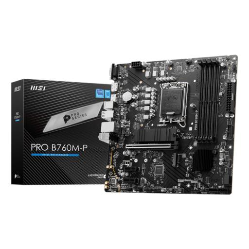 [MSI_PRO B760M-P] Tarjeta Madre MSI Micro-ATX PRO B760M-P, S-1700, Intel B760