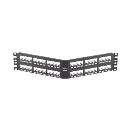 [PANDUIT_CPA48BLY] Panduit Panel de Parcheo Modular Mini-Com (Sin Conectores), Angulado, Totalmente Blindado, de 48 puertos, 2UR
