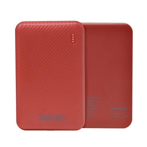 [NECNON_NBPB0502FB] NECNON POWERBANK NECNON NPW-05FB 5000mAh ENTRADA Y SAL T.C ROJO CARGA RAPIDA