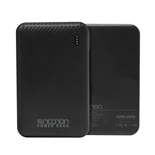 [NECNON_NBPB0501FB] NECNON POWERBANK NECNON NPW-05FB  5000mAh ENTRA Y SAL T.C NEGRO CARGA RAPIDA