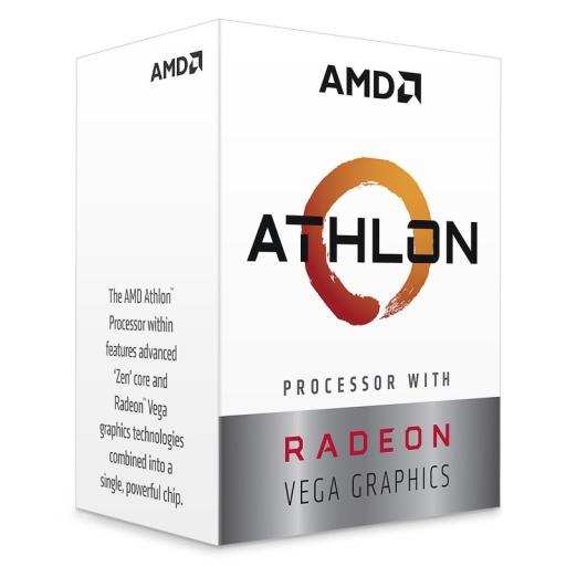 [AMD_YD3000C6FHSBX] AMD CPU AMD ATHLON 3000G 3.5 GHZ 4MB 35W AM4 VEGA GRAPHICS (YD3000C6FHSBX)