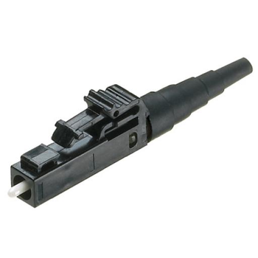 [PANDUIT_FLCSMBLY] Panduit Conector de Fibra Óptica Multimodo OM2, OM3 y OM4, LC Simplex, Pulido en Campo, Color Negro