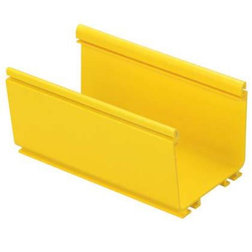 [PANDUIT_FR4X4YL2] Panduit Canaleta FiberRunner™ 4X4, de PVC Rígido, Color Amarillo, 2 m de Largo