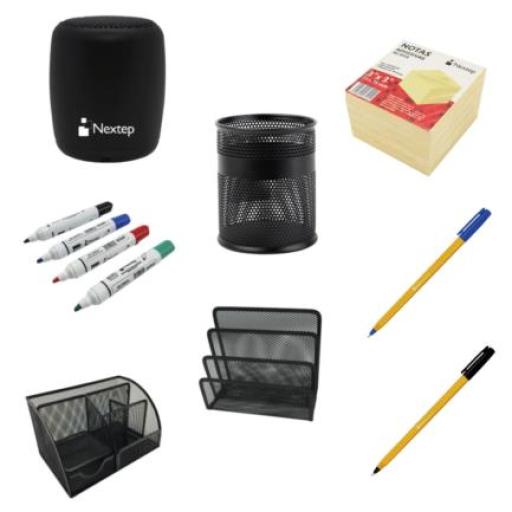 [NEXTEP_NEXTEP INSCRIPCION] Nextep Paquete de Inscripción Nextep 1Bocina+2Bolígrafos+1Marcador+1Notas Adhesivas+1Porta Lápices+1Clasificador+1 Organizador
