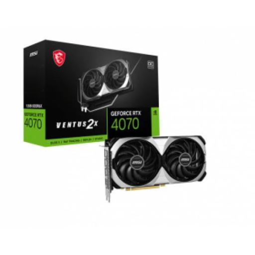 [MSI_RTX 4070 VENTUS 2X 12G OC] Tarjeta de video MSI NVIDIA GeForce RTX 4070 VENTUS 2X 12G OC 12GB