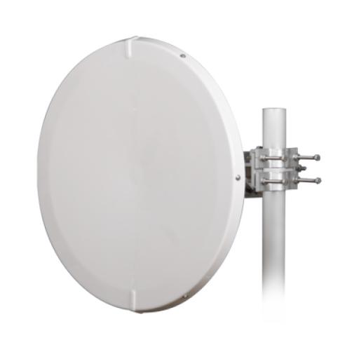 [JIROUS_JRMD-680-6-MIMO] Jirous Antena Direccional de Alto Rendimiento / 31 dBi / 2 ft / 5.9-7 GHz / Conectores R-SMA / Alto Aislamiento al Ruido / Fácil Montaje y herraje de acero inoxidable /  Radomo Incluido