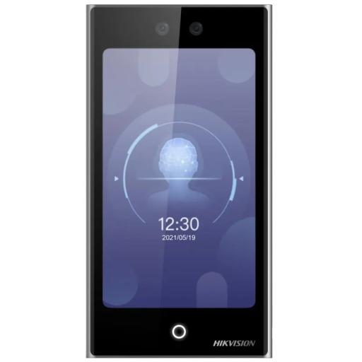 [HIKVISIONDIGITALTECHNOLOGY_DS-K1T673DWX/K] Hikvision Digital Technology Terminal Facial Min Moe WiFi con pantalla de 7" y Lector de Huellas, Códigos QR y Bluetooth /  Exterior IP65 / 10,000 rostros y 50,000 tarjetas / Soporta módulo lector de Huella, QR y Bluetooth 