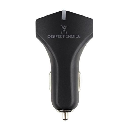 [PERFECTCHOICE_PC-240778] Perfect Choice CARGADOR DUAL PARA CARRO QC3.0 .