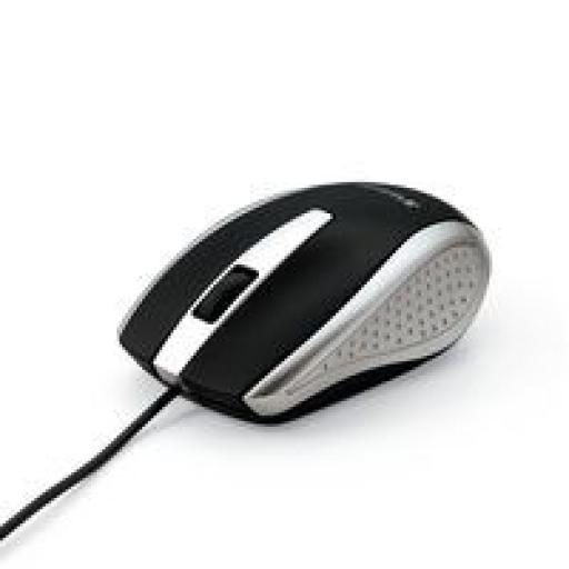 [VERBATIM_VB99741] Verbatim MOUSE OPTICO CON CABLE PARA COM PUTADORA PORTATIL PLATEADA