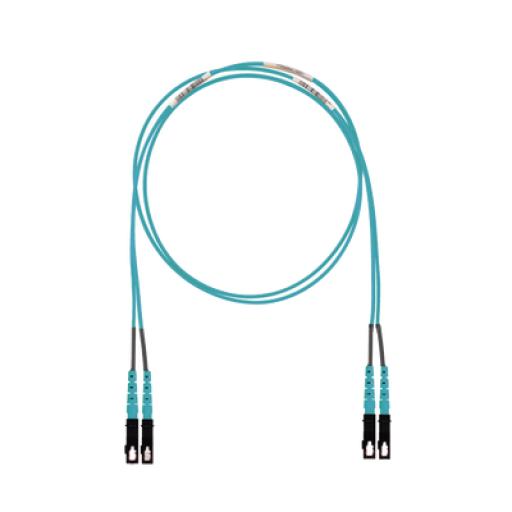[PANDUIT_FX23LSNSNSNM002] Panduit Jumper de Fibra Optica Multimodo 50/125 OM3, SC-SC Duplex, LSZH (Cero Halógenos), Color Aqua, 2 Metros