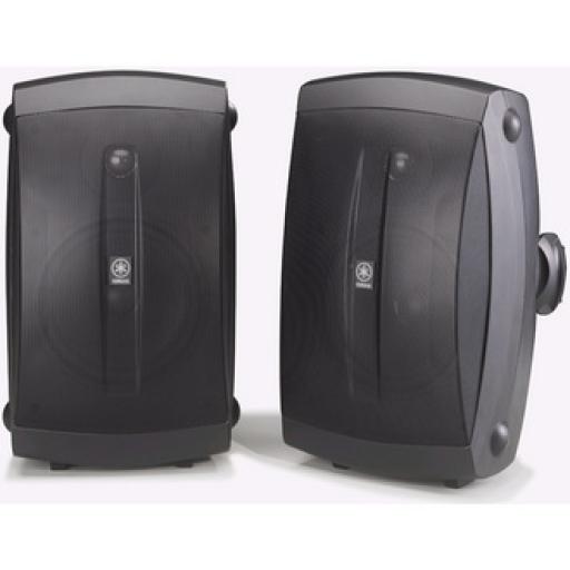 [YAMAHA_NS-AW350] YAMAHA Altavoz de Montaje en Superficie de 2 vias | Woofer 6.5'' | Tweeter 1'' | Semi-Exterior | 6 ohms | Par | Color Negro