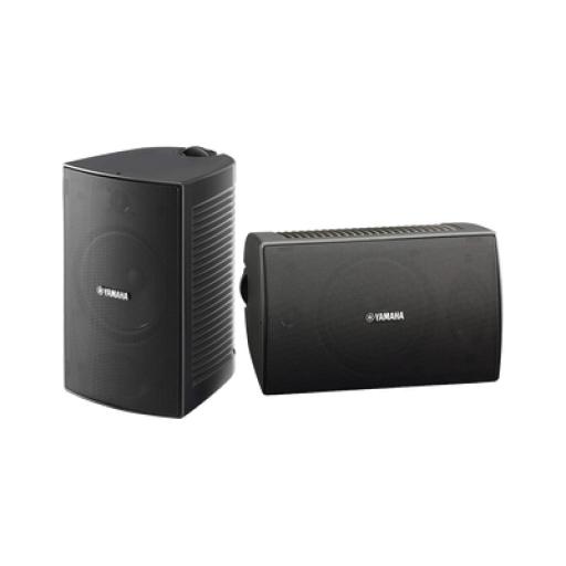 [YAMAHA_VS4] YAMAHA Altavoz de Montaje en Pared, 2 vias, Woofer 4 in, Tweeter 1 in, IPX3, 8 ohms, 70/100V, Color Negro, Par