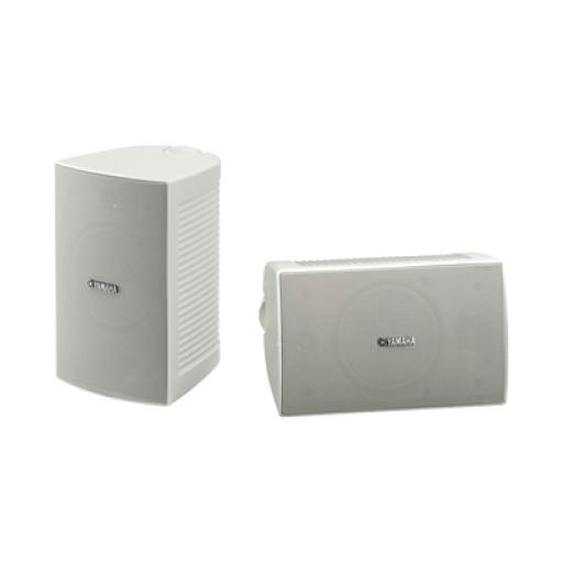 [YAMAHA_VS4W] YAMAHA Altavoz de Montaje en Pared, 2 vias, Woofer 4 in, Tweeter 1 in, IPX3, 8 ohms, 70/100V, Color Blanco, Par