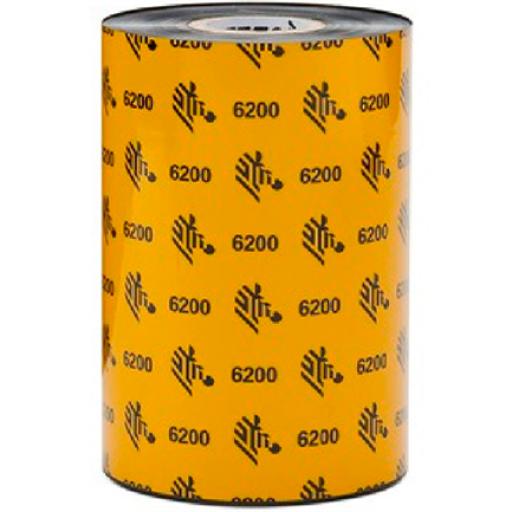 [ZEBRA_06200GS11007] Zebra RIBBON RESIN 110MMX74M 4.33IN X242FT) 6200  12MM (0.5IN) CORE
