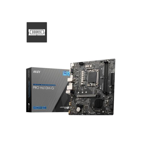 [MSI_PRO H610M-G] Tarjeta Madre MSI Micro-ATX PRO H610M-G DDR4, S-1700, Intel H610