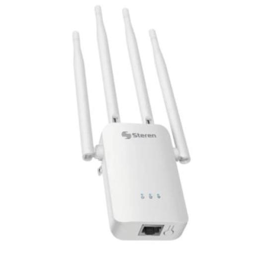 [STEREN_COM-8100] Steren Router Steren Wi-Fi 300 Mbps 2.4 GHz Hasta 30m de Cobertura 4 Antenas Color Blanco