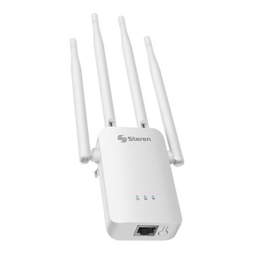 [STEREN_COM-8100] Steren Router Steren Wi-Fi 300 Mbps 2.4 GHz Hasta 30m de Cobertura 4 Antenas Color Blanco