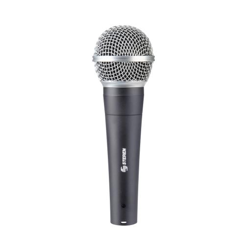 [STEREN_MIC-1058] Steren Micrófono Steren Alámbrico Profesional Unidireccional Rejilla Metálica Color Negro