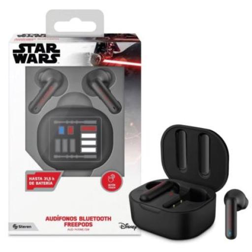 [STEREN_AUD-7470NE/SW] Steren Audífonos Steren FreePods Touch TWS Star Wars Manos Libres Bluetooth Color Negro