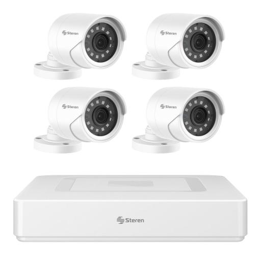 [STEREN_CCTV-944/HDD] Steren DVR de 6 Canales Steren Pentahíbrido con HDD de 1TB H.265 HDMI/VGA/USB Color Blanco
