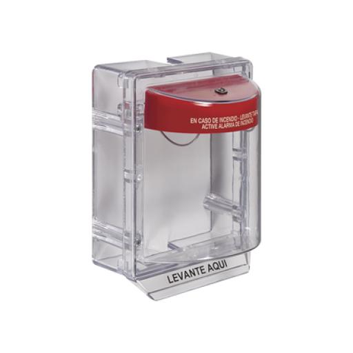 [STI_STI-1130-ES] STI Cubierta Protectora Serie Stopper II® De Policarbonato, Con Bocina, Espaciador Transparente, Etiqueta en Español 