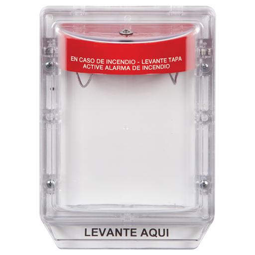 [STI_STI-1130-ES] STI Cubierta Protectora Serie Stopper II® De Policarbonato, Con Bocina, Espaciador Transparente, Etiqueta en Español 