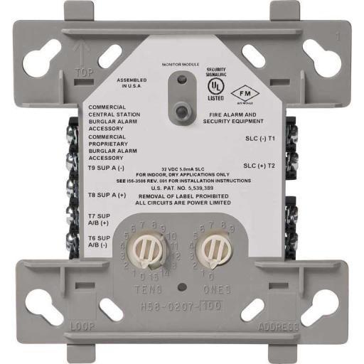 [FIRE-LITE_MDF-300] FIRE-LITE Módulo Monitor Dual - Monitorea 2 Contactos Secos, Agrega Sensores Convencionales Al SLC.