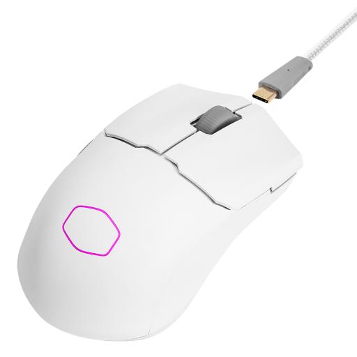 [COOLERMASTER_MM-712-WWOH1] MOUSE GAMER COOLER MASTER (MM-712-WWOH1) MM712 BLANCO, HIBRIDO,BT 5.1,RGB, CABLE TYPE C