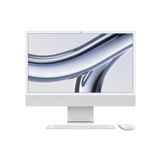 [APPLE_MQR93E/A] Apple iMac Apple M 59.7 cm (23.5") 4480 x 2520 Pixeles 8 GB 256 GB SSD PC todo en uno macOS Sonoma Wi-Fi 6E (802.11ax) Plata