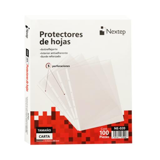 [NEXTEP_NE-020] Nextep Mica Nextep Económica Protector Hoja Carta, Caja c/100 Pzas