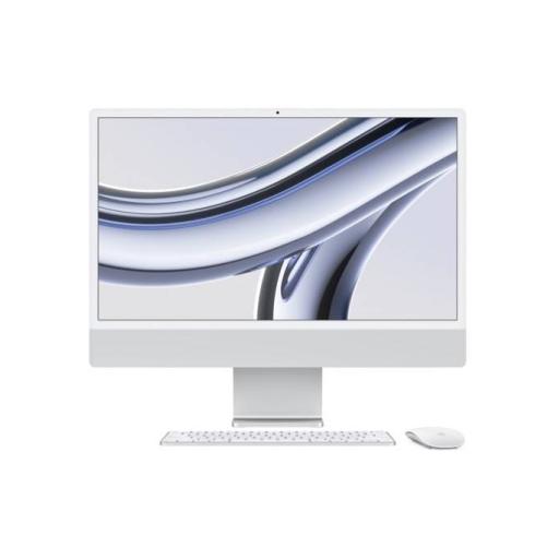 [APPLE_MQRK3E/A] Apple iMac Apple M 59.7 cm (23.5") 4480 x 2520 Pixeles 8 GB 512 GB SSD PC todo en uno macOS Sonoma Wi-Fi 6E (802.11ax) Plata