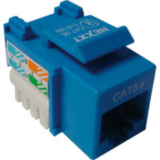[NEXXTSOLUTIONS_AW110NXT12] Nexxt Solutions Nexxt - Terminación Modular - RJ45 - Cat5e  - Azul
