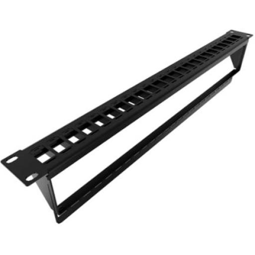 [NEXXTSOLUTIONS_AW192NXT40] Nexxt Solutions Nexxt - Tablero de conexiones - instalable en bastidor - negro, RAL 9005 - 1U - 19" - 24 puertos